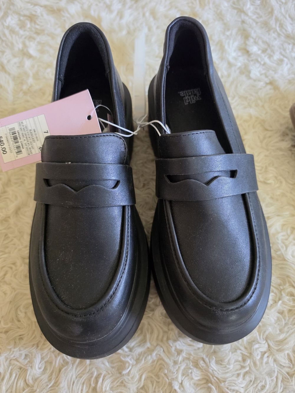 wild fable Black Platform Loafers